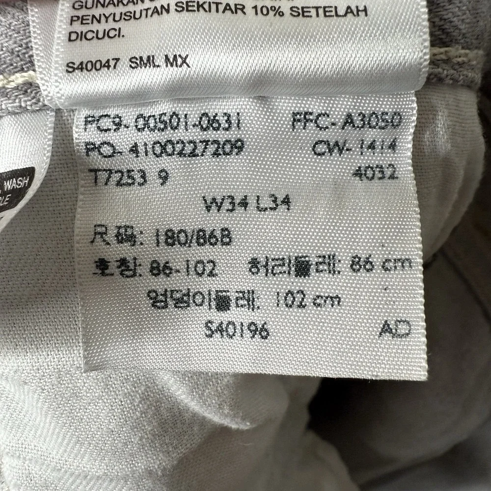 Levi's 501 Jeans Men's 33/31 Gray Button Fly Straight Fit Denim Stonewash